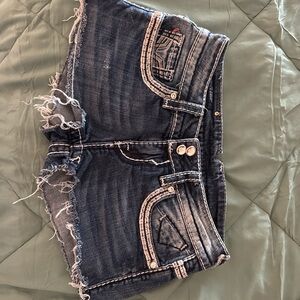 Vintage dark wash shorts